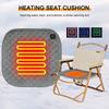 Beheiztes Sitzkissen Tragbares Elektrisches Heizsitzkissen 3 Temperaturstufen USB-Aufladung für Outdoor-Sportarten Camping Angeln