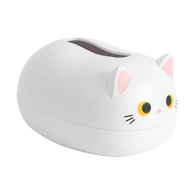 Kawaii Cat Tissue Box Desktop Toilet Paper Holder Kitchen Napkin Storage Box WC Paper Container Nordic Style Home Decoration