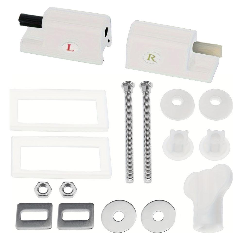 

Комплект для замены петли с плавным закрыванием для сиденья унитаза Для установки стационарного сиденья унитаза Автоматически закрывающееся крепление для сиденья унитаза Унитаз белый