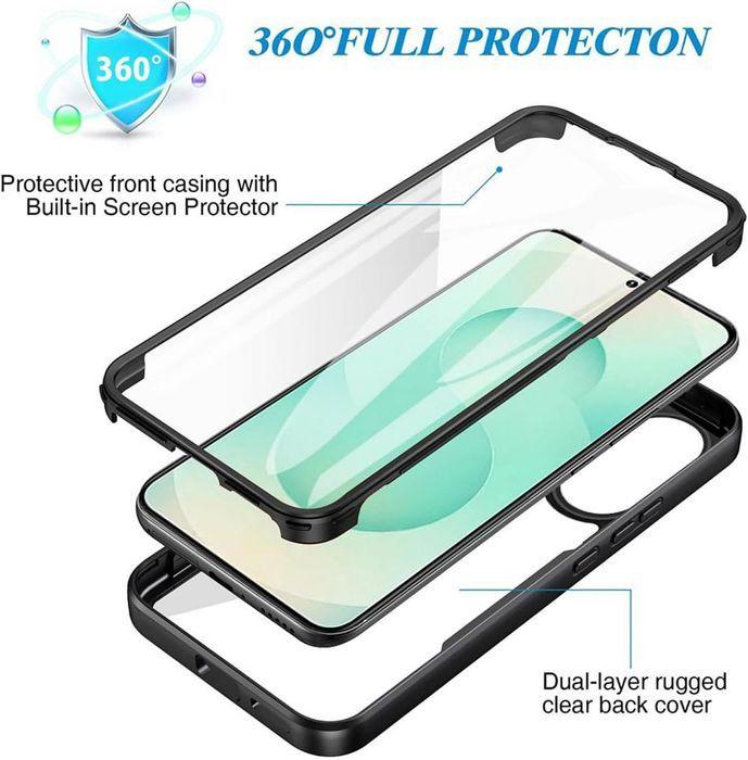 Etui ochronne - BOOLING - dla Samsunga Galaxy S25 Edge - Pełna ochrona - Wstrząsoodporne - Czarne