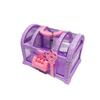With Lock Cute Makeup Box Pink/Purple Treasure Chest Mini Box Kids Jewelry Box  Kids Toy