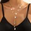Elegant Y-Shaped Pearl Necklace - Light Luxury, Long Design