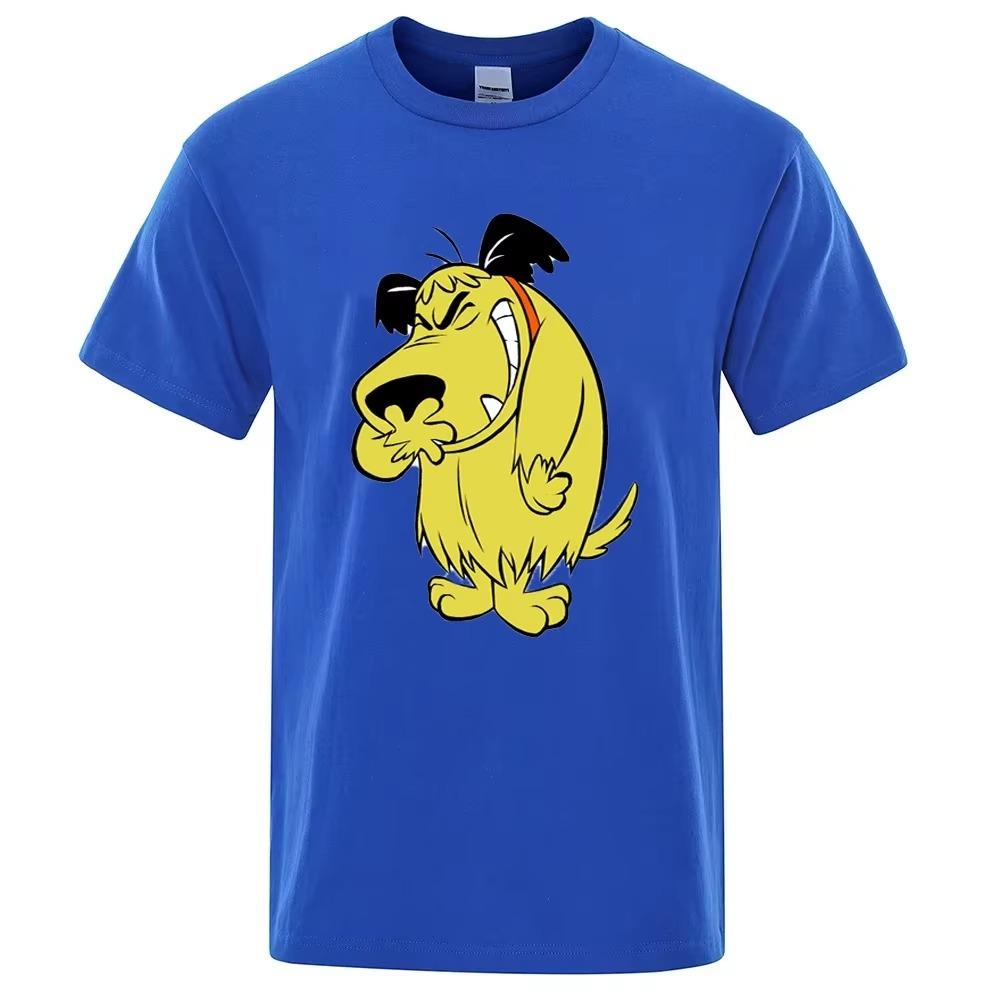 Muttley T Shirt Cartoon Funny Cotton Laughing Dog Humor Hihi HeeheeFashion Street T-shirt Men Brand Tee Shirt