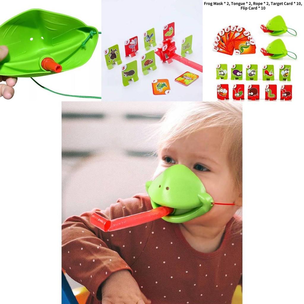 Engaging Colorful Frog Tongue Toy For Kids Fun Interactive Tabletop Game Experience