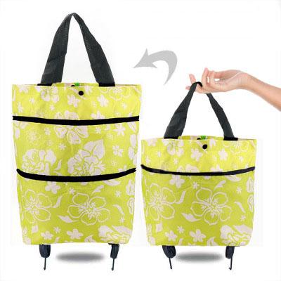 Tragbare faltbare wiederverwendbare Einkaufstaschen Kleiner Einkaufswagen Kaufen Einkaufstrolley Tasche mit Rädern Obst Gemüse Tasche Lebensmittel Organizer