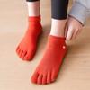 Sweat-absorbing and Breathable Cotton Full Wrap Five Finger Socks
