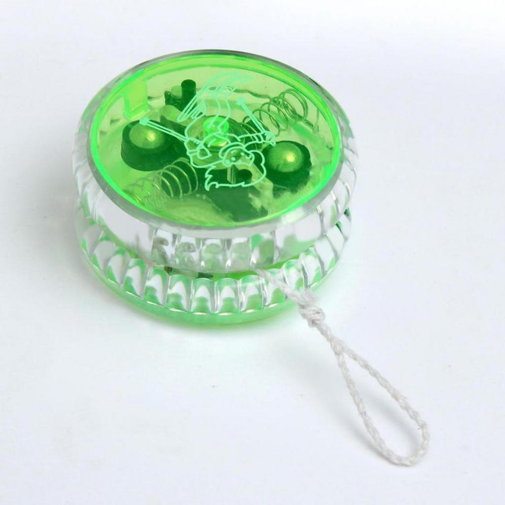 Yo-Yo Lighting Technique Clutch Mechanism Toy Speed Ball Children's Plastic Luminous Yo-yo Glare Yo-yo Ball Rope Rope