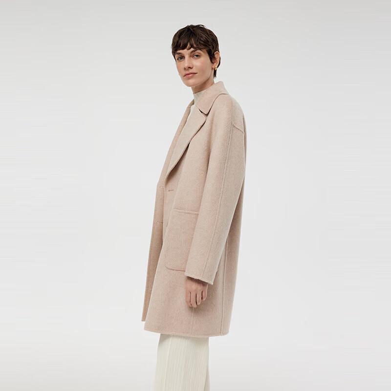 GOELIA Women's Brushed Alpaca Wool Long Coat