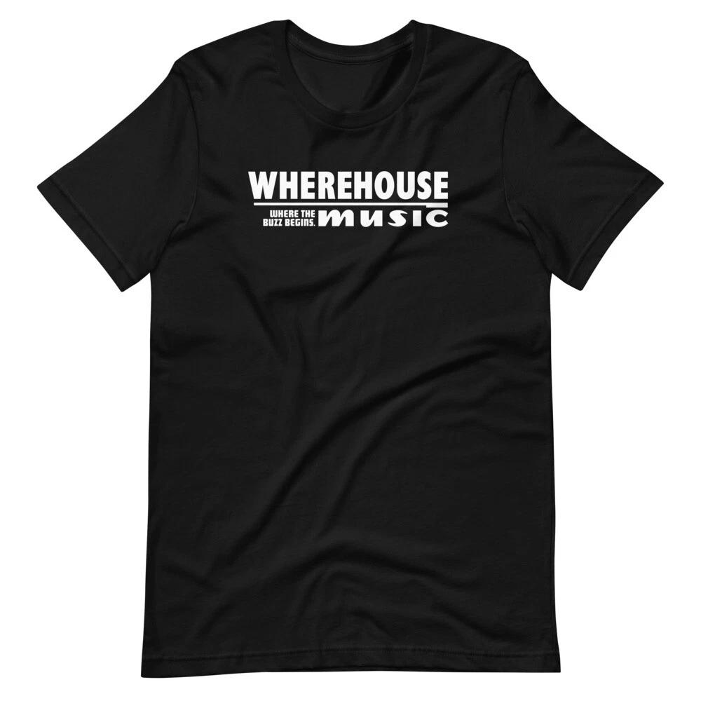 WHEREHOUSE MUSIC Black Graphic Tee Shirt Unisex t-shirt 2XL