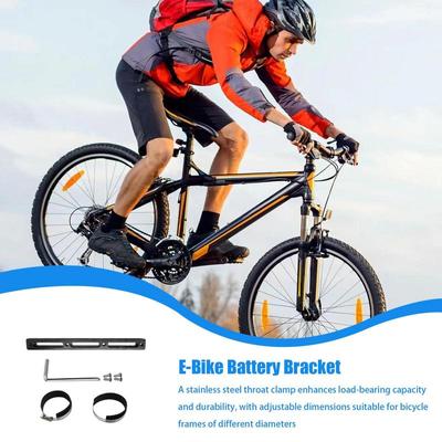 Adapter do montażu baterii ebike Uchwyt mocujący baterię ebike Regulowany wspornik montażowy baterii ebike Koszyk montażowy baterii ebike na rower
