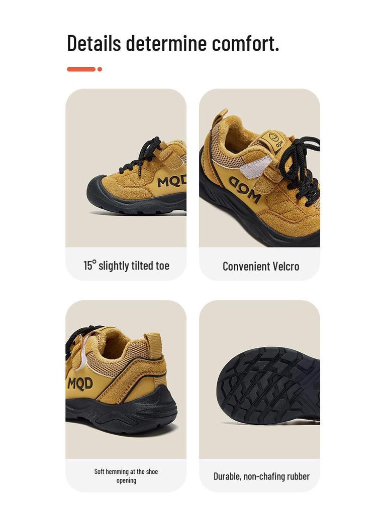 Kids' Fleece-Lined Hiking Shoes, Non-Slip & Wear-Resistant, for Boys & Girls