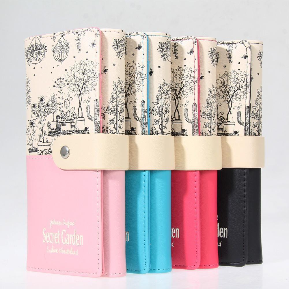 Secret Garden 2019 Artificial Leather Wallet Women Purse Fashion Pastoral Fresh