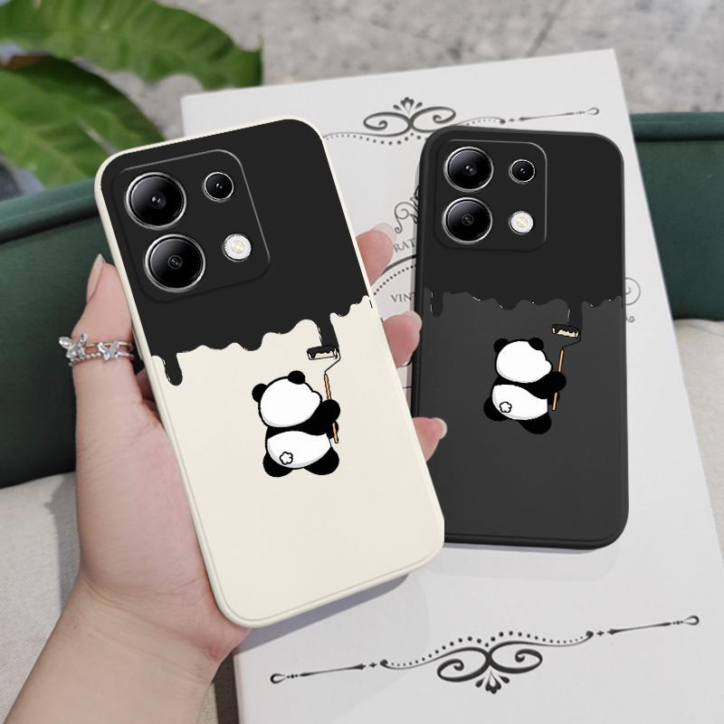 Paint Panda Phone Case For Xiaomi Redmi Note 15 Pro Plus 4G 5G Silicone Cover
