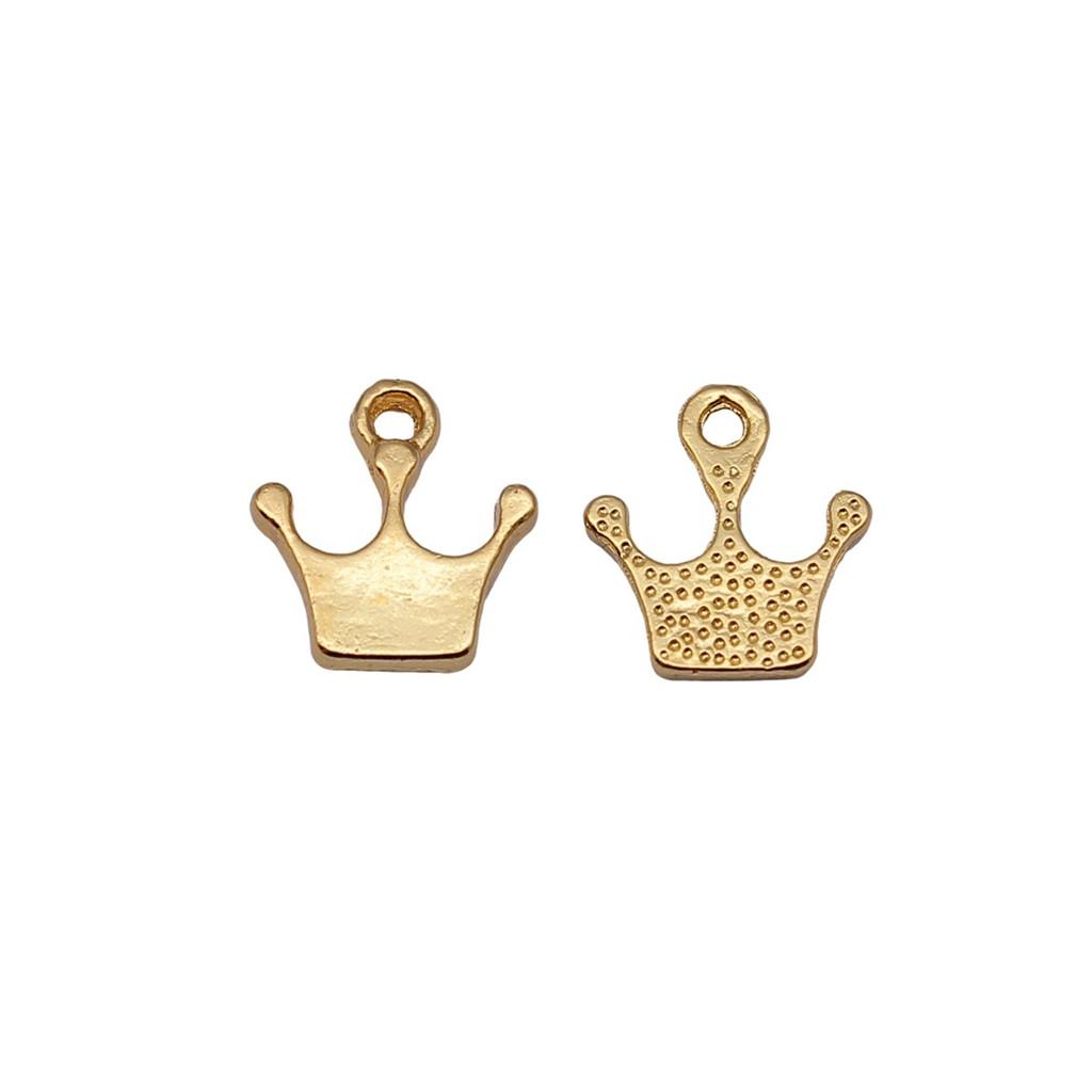 Charms Crown Pendants Minimalist Jewelry Components QC035