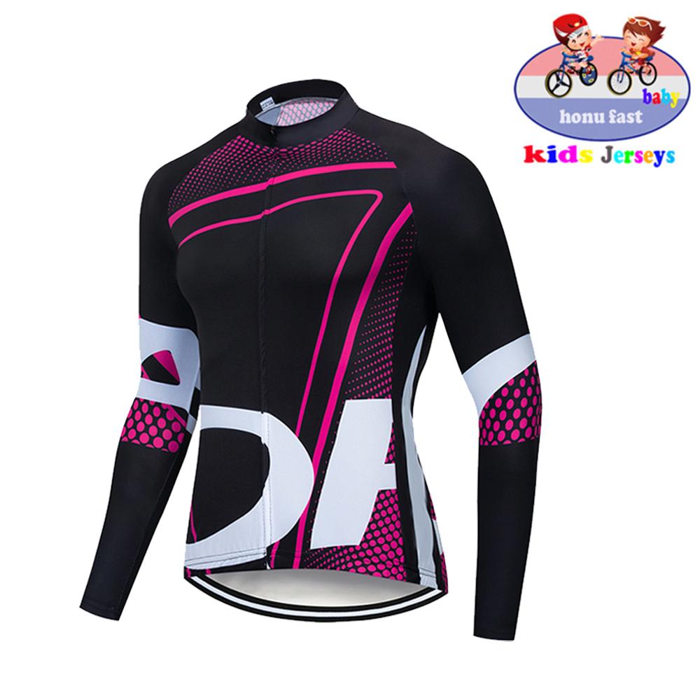 High Quality Kids  Kids Jersey Set Biking Long Sleeve Clothes Suit MTB Children's Cycling Wear   Autumn Breathable Cycling Suit Set