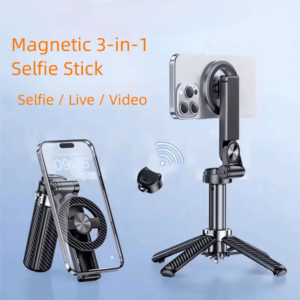 Adjustable Phone Holder Magnetic Desktop Stand Mini Phone Stand  For Live Streaming