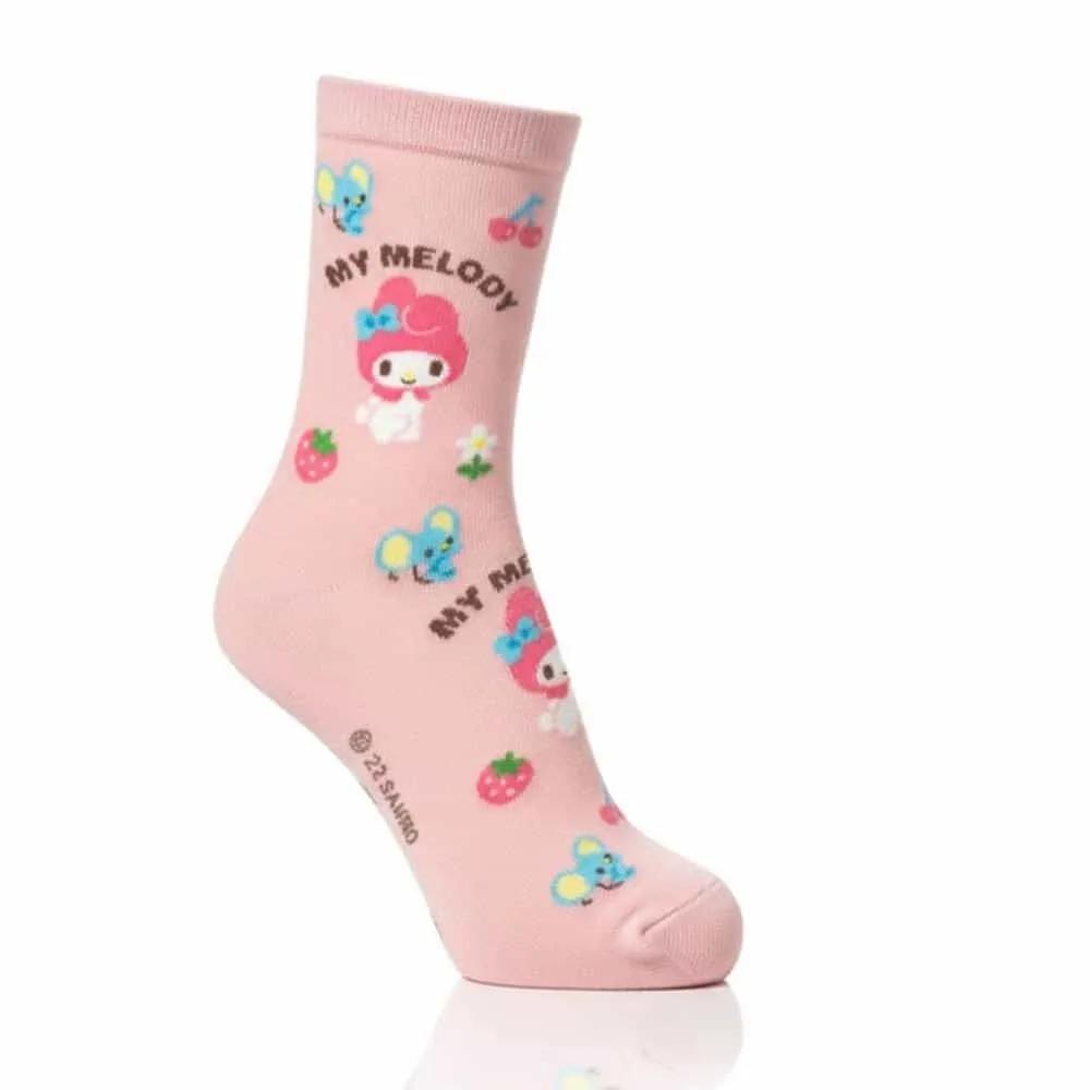 [Sanrio] My Melody Socks Pink Socks Student Socks