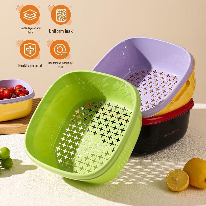 Multi-functional Kitchen Fruit & Vegetable Wash & Drain Tools