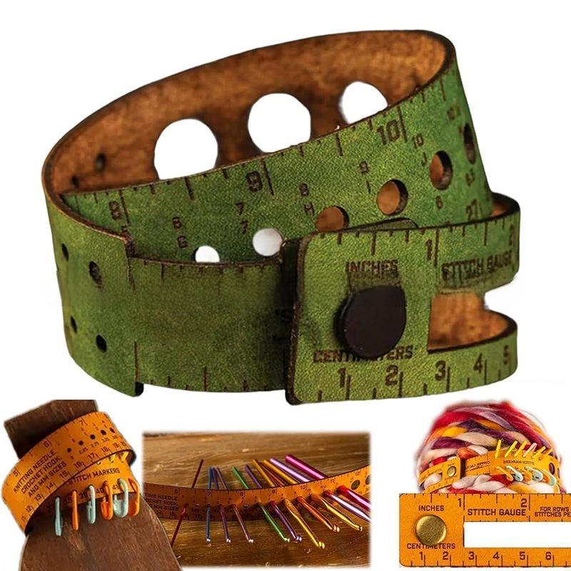 7 In 1 Leather Tape Measure Tool Hair Sewing Clothing Leather Tailor Weight Loss Dimension Soft Circumferall-season Availabili marrone