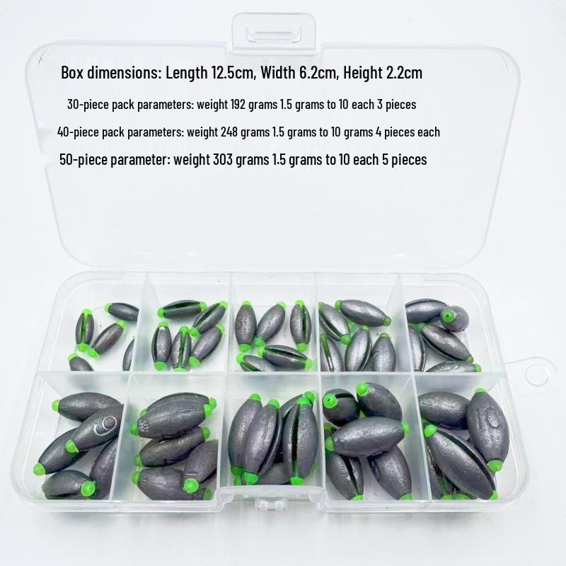 Japanese Open-mouth Lead Sinker with Plastic Core for Fishing Gear Accessories 