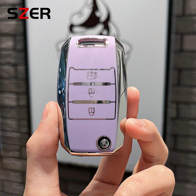 New TPU Car Key Case Cover Shell Fob for KIA RIO 3 K2 K3 K4 K5 Sportege Picanto Optima Soul Ceed Sorento Forte Stinger Cerato