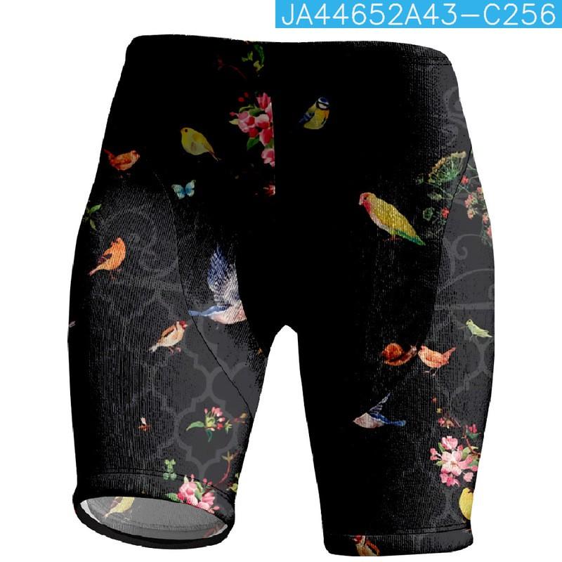 Short de cyclisme pour femme avec imprimé floral Coupe ajustée Vélo Montagne Route Cyclisme Sports d'extérieur