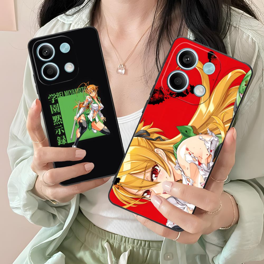 Highschool Rei Miyamoto Phone Case for Xiaomi Redmi Note 14 13 12 11 S Pro Plus 4G 5G Colorful Printing Cover Luxury Cellphones