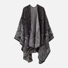 Double-Sided Wear Chinese Style Cashmere Shawl for Women Spring/Autumn Fashion Trendy Elegant Travel Outerwear Warm Cape