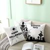 New Nordic Halloween Throw Pillow Cover Black Letter Print Sofa Cushion Cover Cushion Cover Home