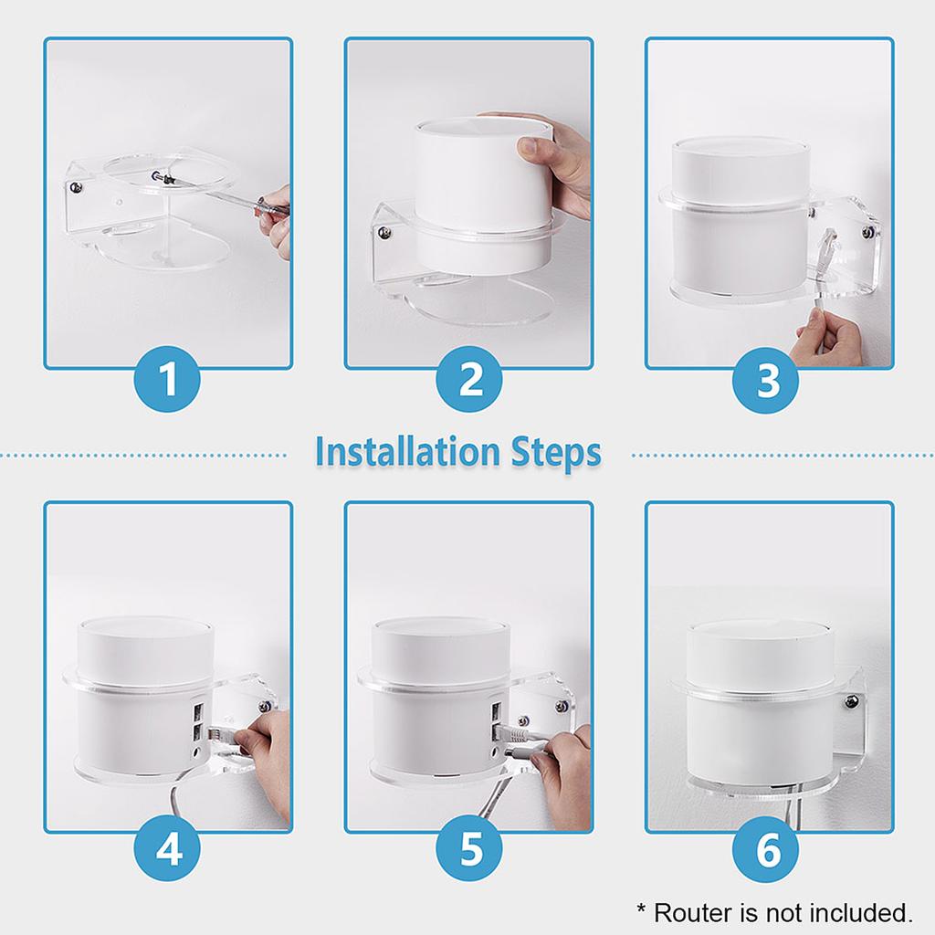 Wall Mount Router Holder Bracket Mount Stand Holder Compatible with   Deco X20 or Deco X60