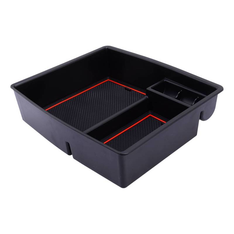 Central Console Armrest Storage Box Container Organizer Tray With Cushion Fit for Toyota Tacoma 2024 Left Hand Drive