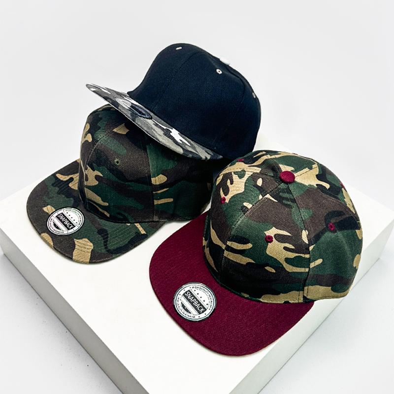 Baseball Camouflage Color Contrast Blocking Women Men For Neutral Gender Fresh Caps Peaked Hats Flat Eave Breathable Hip Hop Urban Street Style