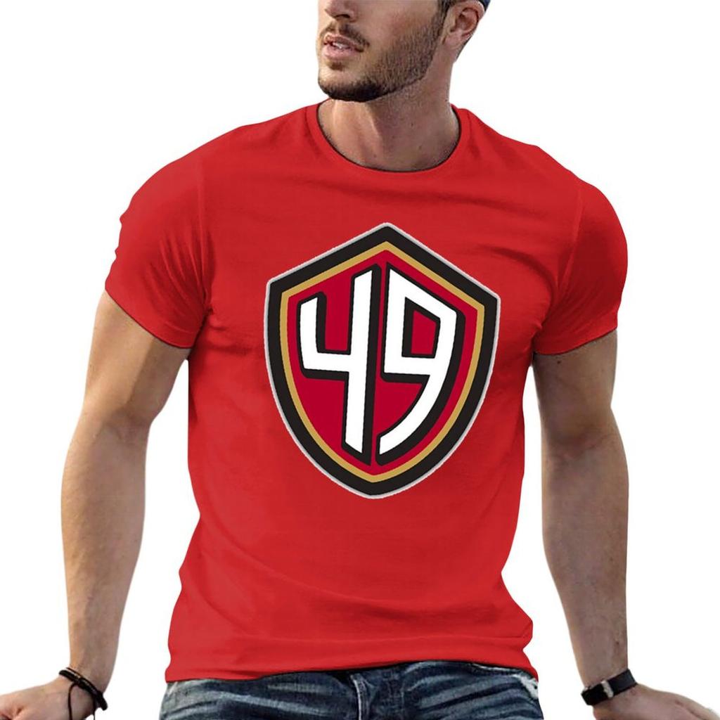 49ers (Go Niners!) T-Shirt-Grafiken übergroße Basketball-Grafik-T-Shirts schwarze T-Shirts für Männer