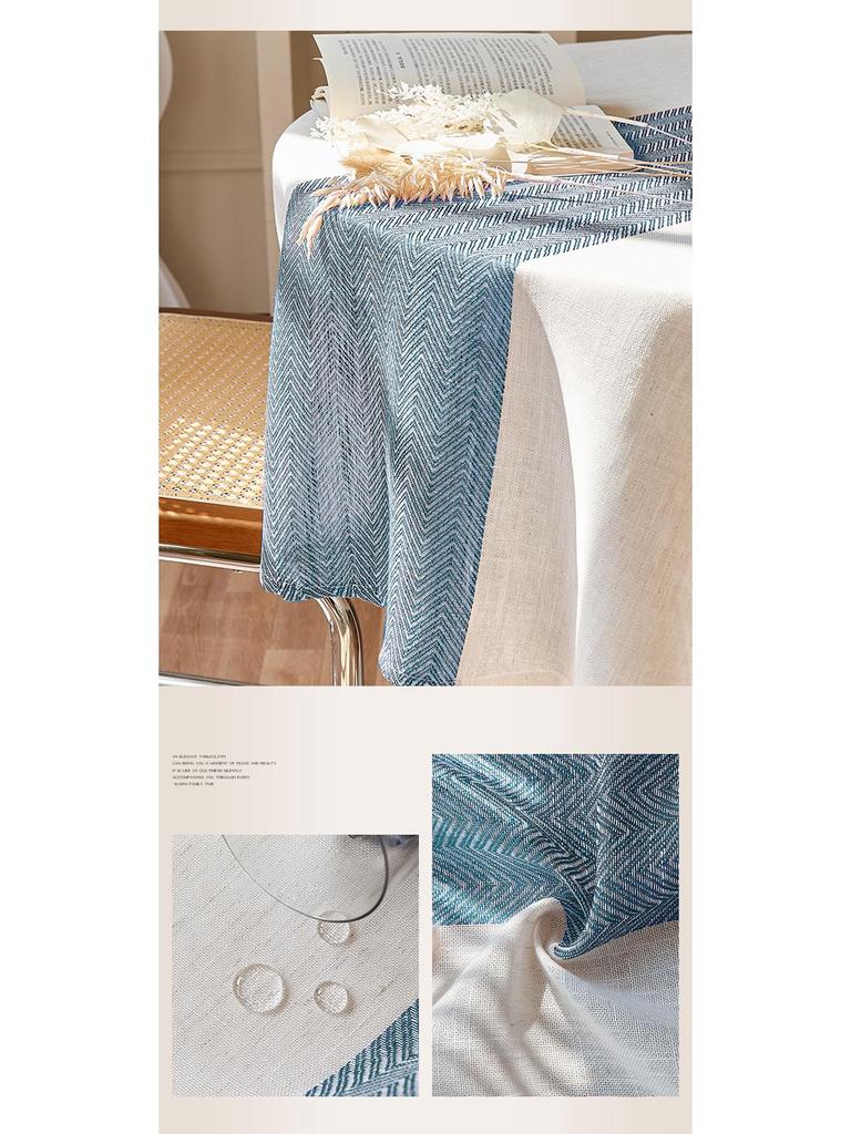 Față de masă impermeabilă și rezistentă la praf din bumbac-in de stil nordic - Rectangulară, Husă rezistentă la uzură pentru măsuță de cafea