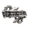 Artemis Classic Spear Fleur de Lys Silver Ring Silver Brand Silver Ring Ring, ACR0294, Men's Accessories, Jewelry,