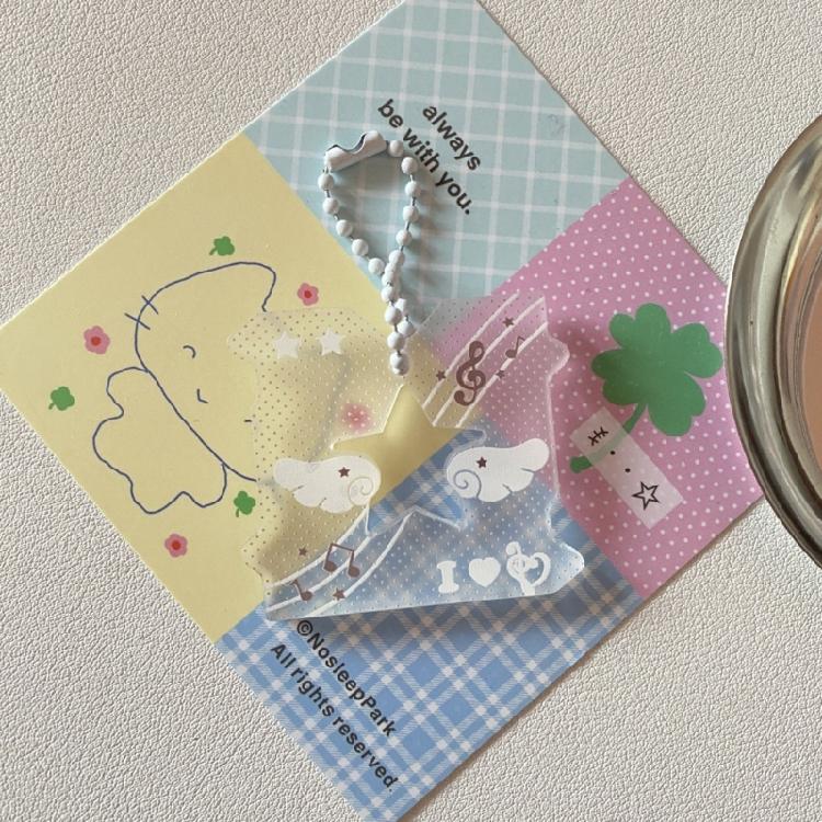 Porte-clés Mode Note de Musique Creuse Pendentif Suspendu Dessin Animé Pendentif Symbole Musical Ornement de Clé Convient pour un Usage Quotidien