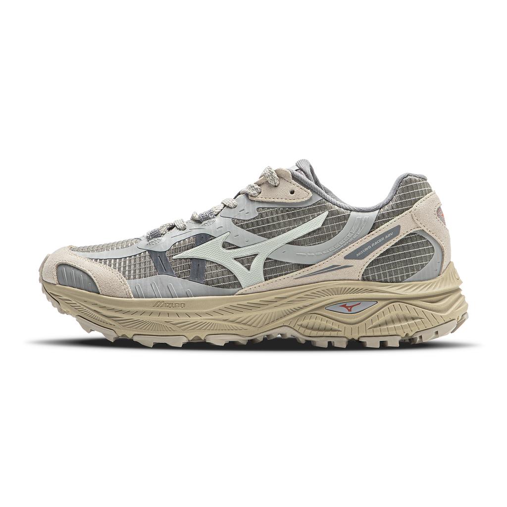 Mizuno Racer Adv Comfortable Hiking Outdoor Fabric Low-Top Running Shoes Unisex Sneakers Medium-Gray D1GH241209