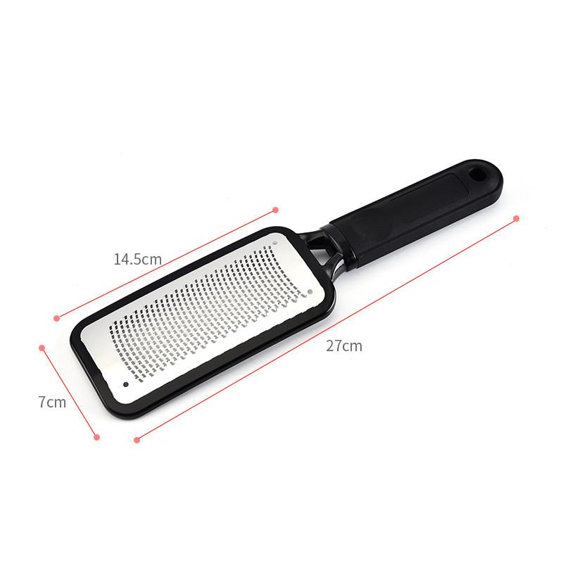 Professional 1PC Black Stainless Steel Double-Side Foot File Heel Grater For The Feet Pedicure Rasp Remover Scrub Pedicure Tool