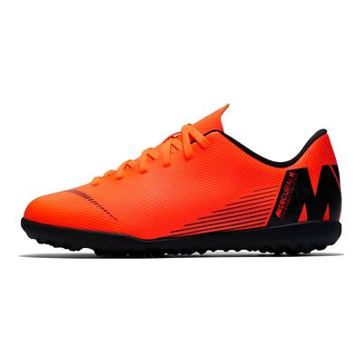 Mercurial Vapor 12 Club Turf Протиковзкі Амортизуючі Низькі Футбольні Бутси Дитячі Футбольні Бутси Помаранчево-Чорні AH7355-810
