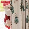 1PC Nuan Series Christmas Style Blackout Curtains Christmas Tree Pattern Printed Curtains for Bedroom Living Room Balcony Window for Home Decor