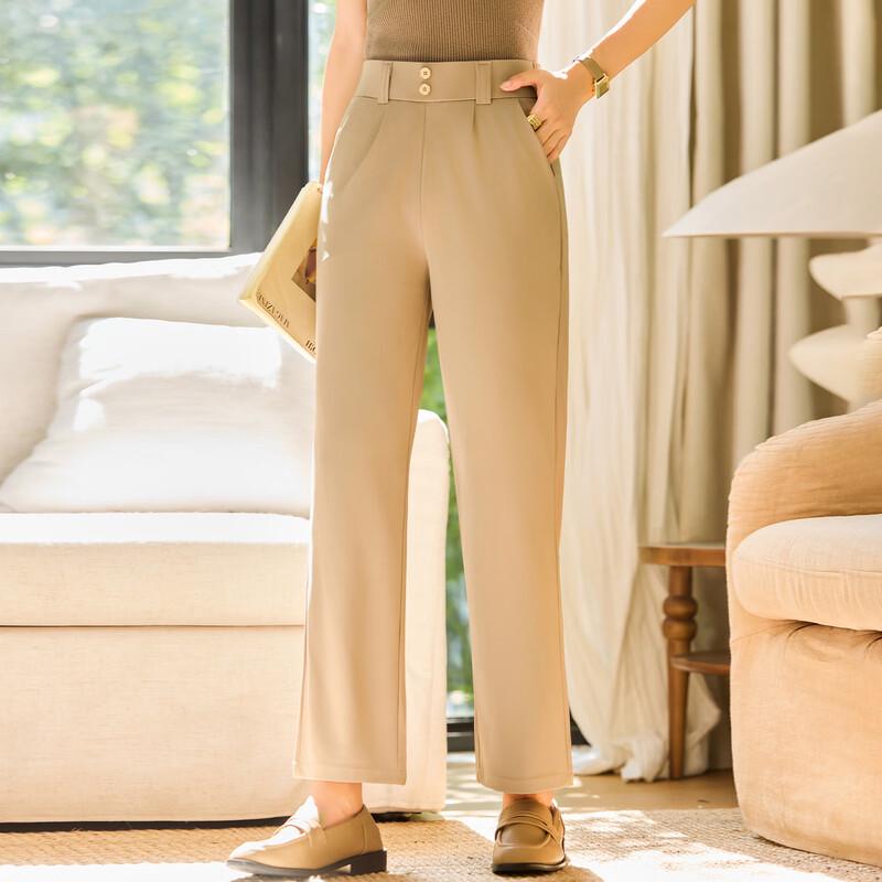 Qianlian Mid-High Waist Straight-Leg Pants 5XL