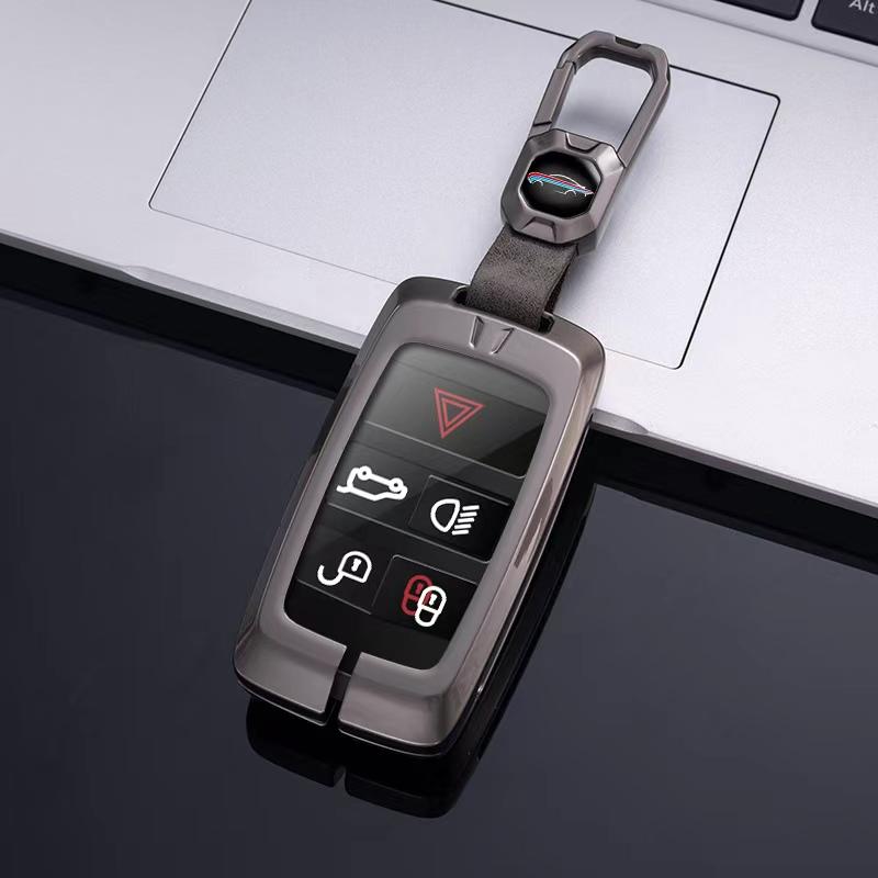 Car Key Case Cover For Land Rover Range Rover Sport Evoque Velar Discovery 5 Jaguar XE XF E-Pace F-Pace A9 A8 A9 X8 XJ XFL XJL