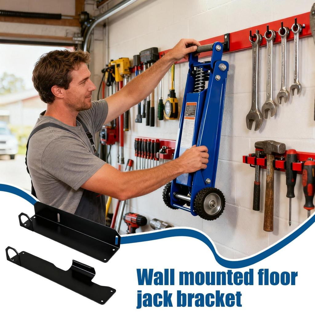 Floor Jack Mount Metal Secure Garage Accessories Storage Brackets Mount Brackets Jack Stands Tower For Shop Home Workshop Cement