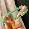 Retro Natural Dongling Jade Bamboo Joint High Bracelet Niche Design Chinese Bracelet Women