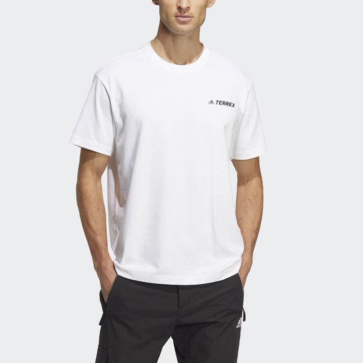 Adidas Terrex U Trx Logo Short Sleeve Tee Outdoor Sports Men Tops White HM3548