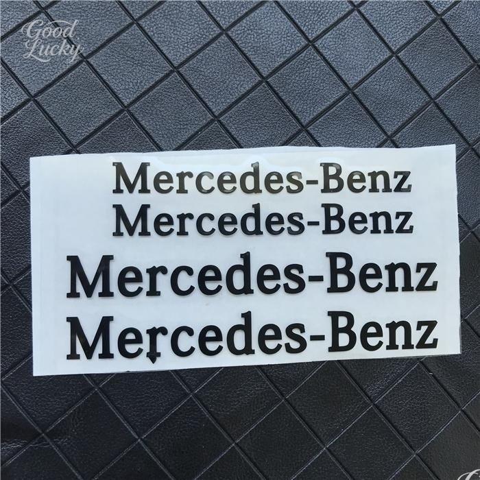 Q1983-Fashion 6pcs Car Styling Dustproof Stickers For Mercedes Benz AMG A C E R M Class CLA GLA W204 W210 W124 W205 W203 Auto Goods