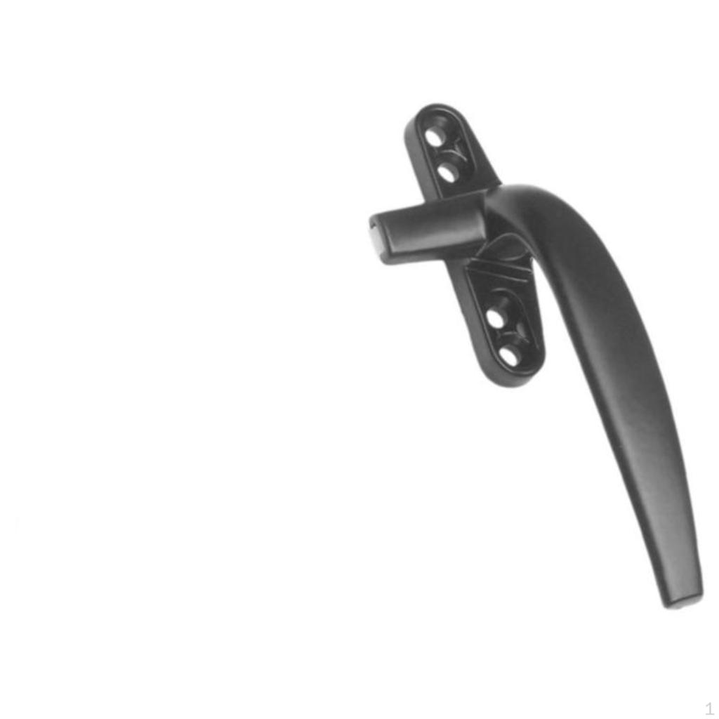 Pane Handle, Aluminum Alloy Locking Sliding Door Pull, Security Silver Gray 38Left