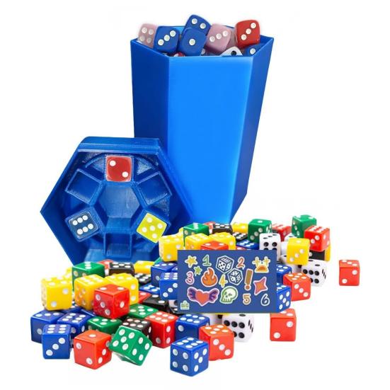 Fast-Paced Dice Rolling Game 2-6 Player Interactive Family Dice Board Game Parties Game Night Dice Game with Dumpster Dice Stickers