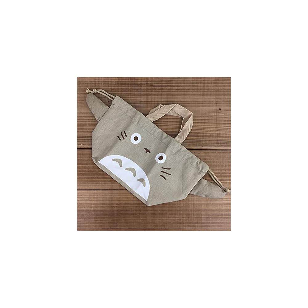 Skater Studio Totoro Drawstring Bag for Kids Lunch Box Diacut Design 30x25 cm
