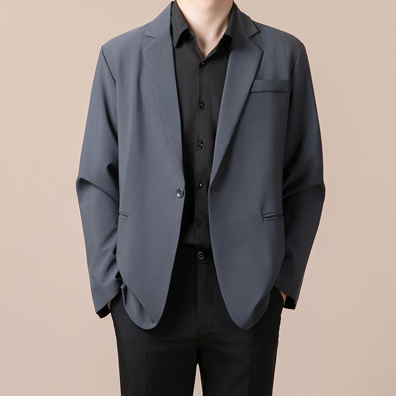 Iron Free Small Suit Men's Coat, Business Casual High-end Small Suit Top